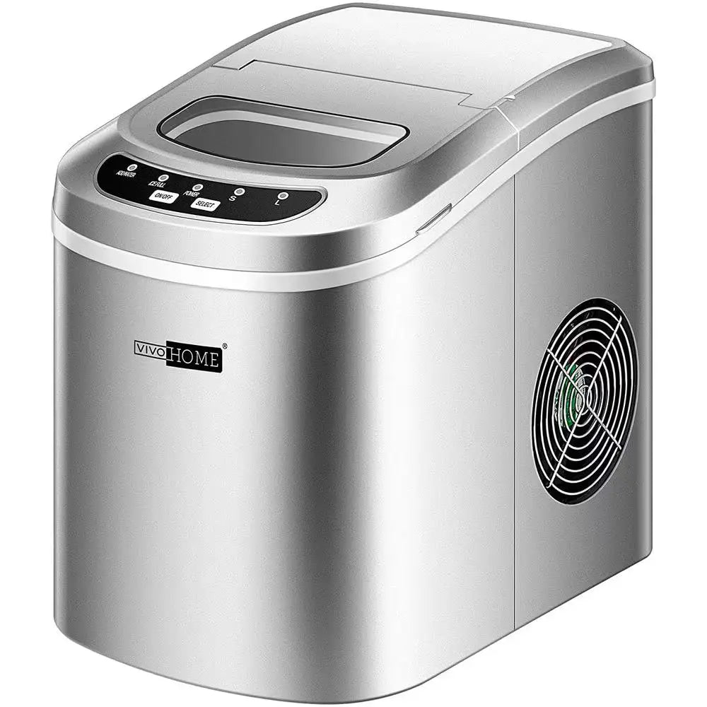 26 Lbs. per Day Portable Compact Countertop Ice Maker in Black | Fridge.com