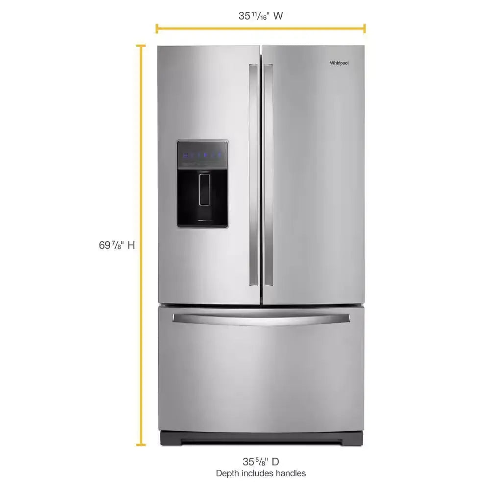 26.8 Cu. Ft. French Door Refrigerator in Fingerprint Resistant Stainless Steel | Fridge.com