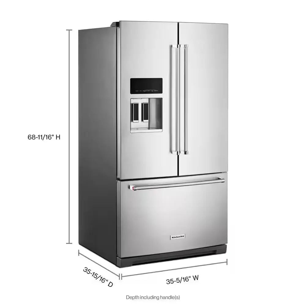 26.8 Cu. Ft. French Door Refrigerator in Stainless Steel with Printshield Finish | Fridge.com