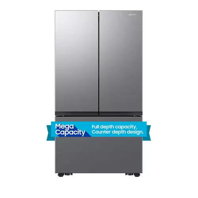 27 Cu. Ft. Counter Depth 3-Door French Door Refrigerator with Dual Auto Ice Maker Fingerprint Resistant Stainless Look | Fridge.com