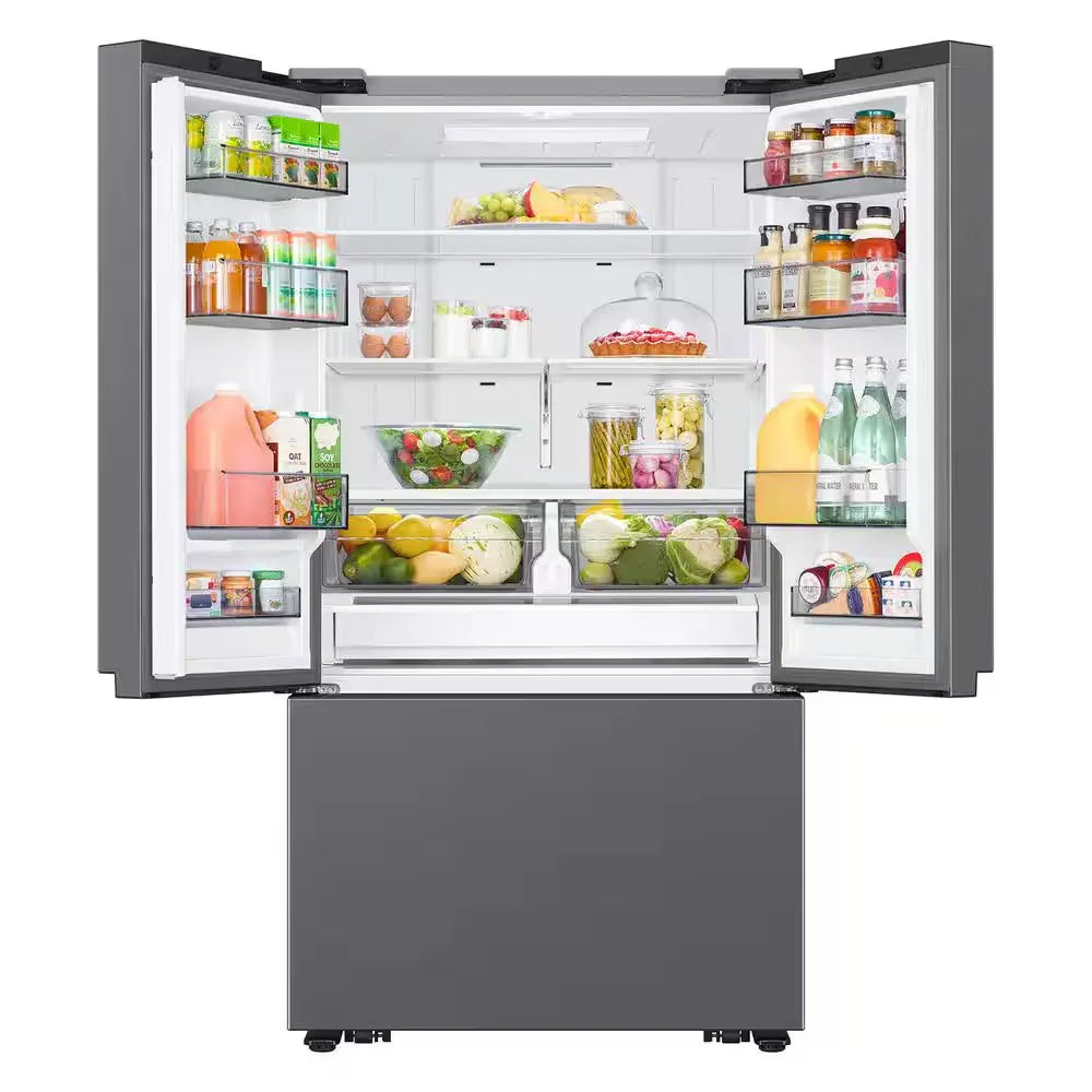 27 Cu. Ft. Counter Depth 3-Door French Door Refrigerator with Dual Auto Ice Maker Fingerprint Resistant Stainless Look | Fridge.com