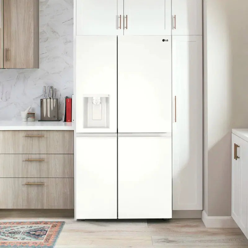 27 Cu. Ft. Side-By-Side Refrigerator with Smooth Touch Ice Dispenser | Fridge.com