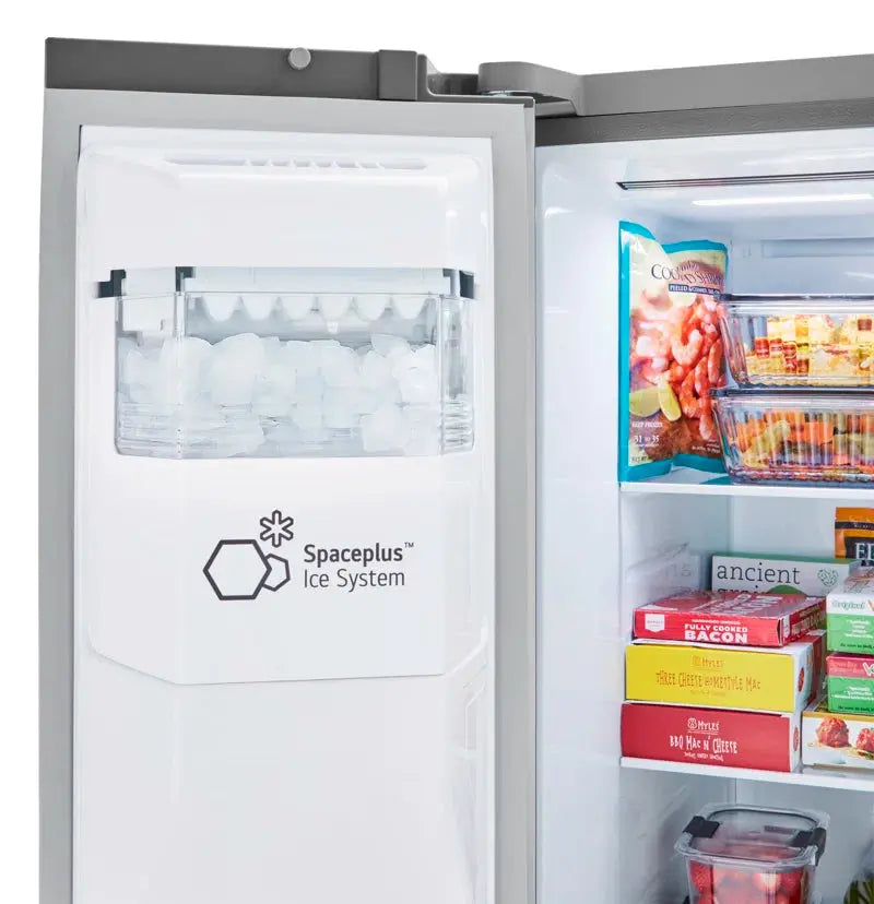 27 Cu. Ft. Side-By-Side Refrigerator with Smooth Touch Ice Dispenser | Fridge.com