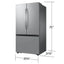 27 Cubic Feet Mega Capacity Counter Depth 3-Door French Door Refrigerator with Dual Auto Ice Maker | Fridge.com