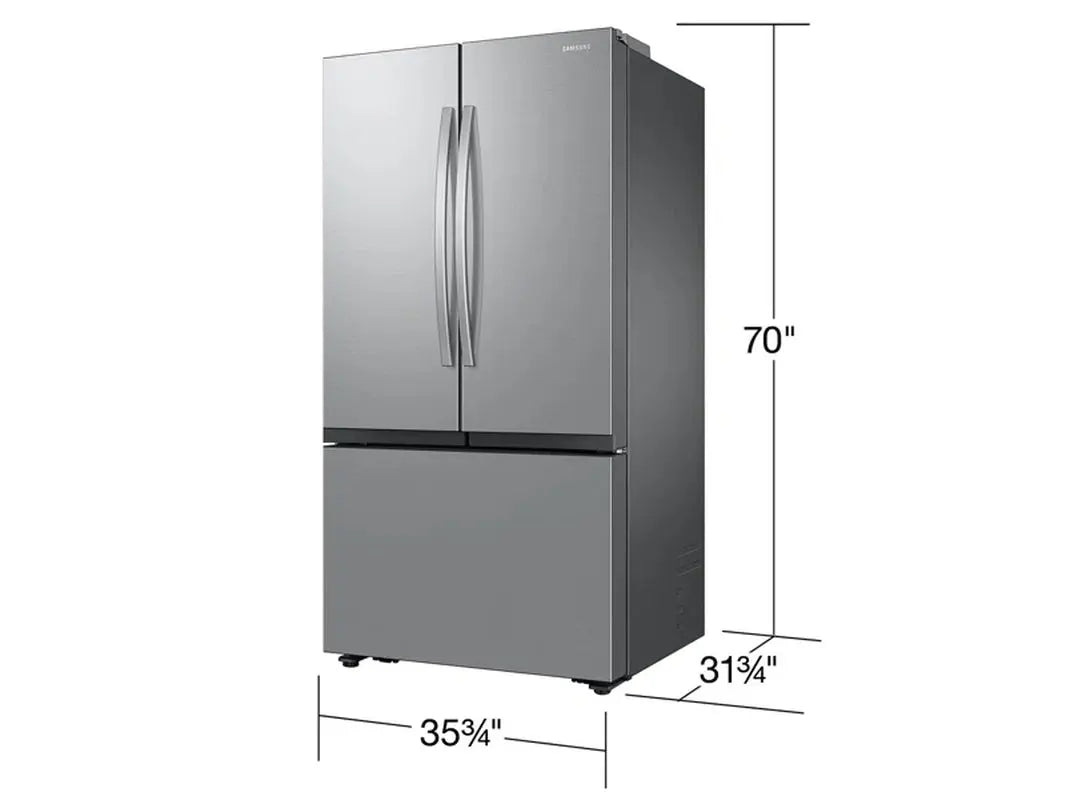 27 Cubic Feet Mega Capacity Counter Depth 3-Door French Door Refrigerator with Dual Auto Ice Maker | Fridge.com