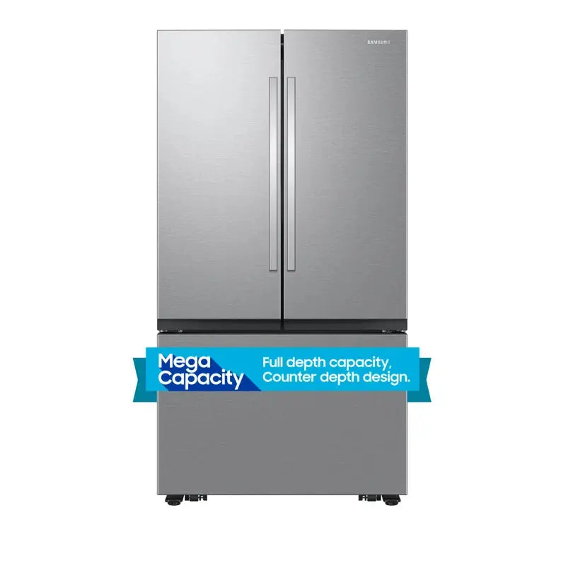 27 Cubic Feet Mega Capacity Counter Depth 3-Door French Door Refrigerator with Dual Auto Ice Maker | Fridge.com