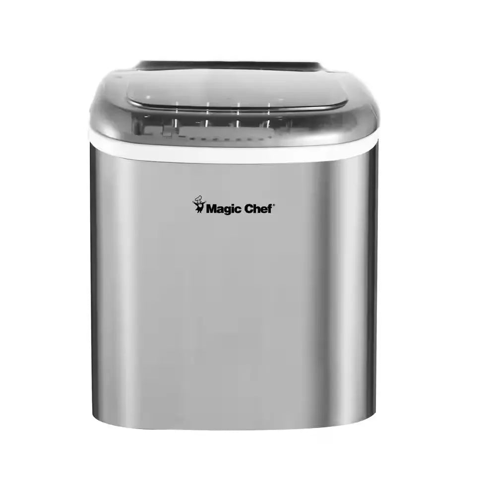 27 Lbs. Bullet Ice Countertop Ice Maker in Stainless Steel | Fridge.com