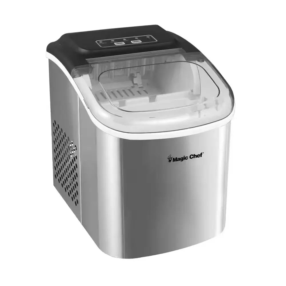 27 Lbs. Bullet Ice Countertop Ice Maker in Stainless Steel | Fridge.com