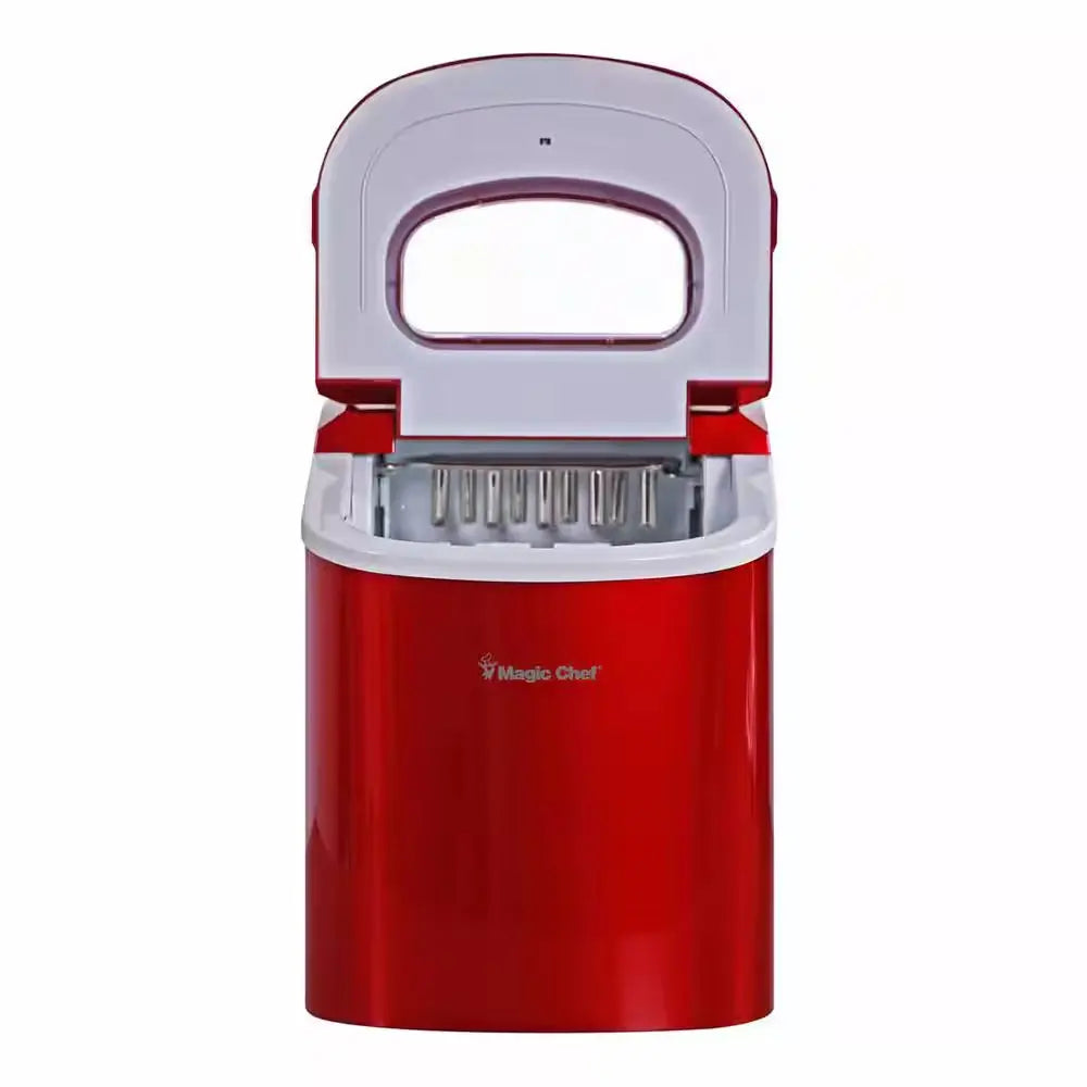 27 Lbs. Portable Countertop Ice Maker in Red | Fridge.com