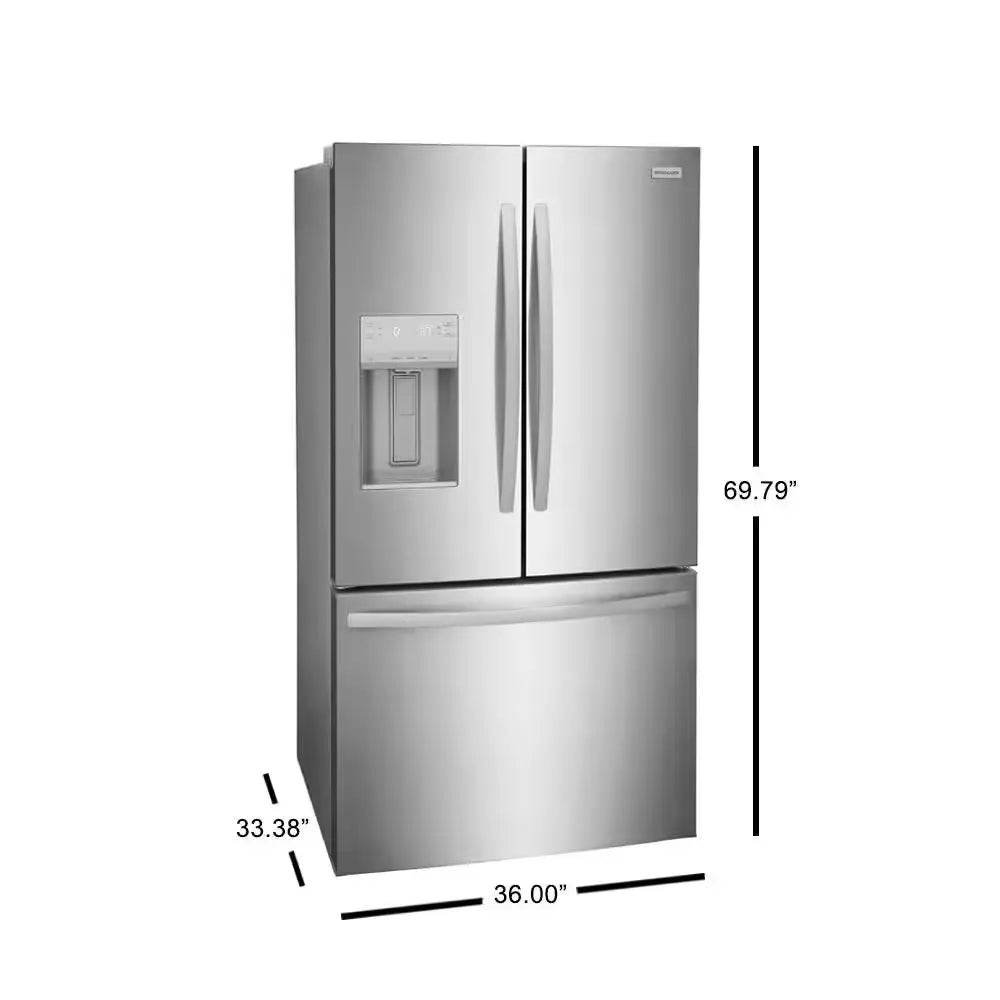 27.8 Cu. Ft. French Door Refrigerator in Stainless Steel | Fridge.com