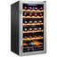 28-Bottle Wine Cooler, Large Cellar Cooling Unit in Black, Freestanding Wine Fridge with Lock | Fridge.com