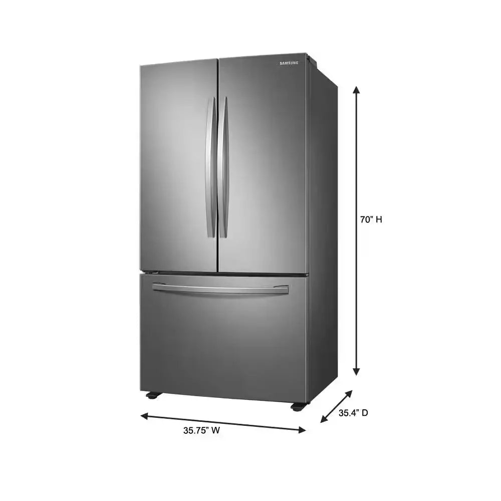 28 Cu. Ft. 3-Door French Door Refrigerator with Internal Water Dispenser in Fingerprint Resistant Stainless Steel | Fridge.com