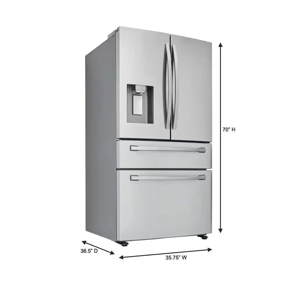 28 Cu. Ft. 4-Door French Door Smart Refrigerator in Fingerprint Resistant Stainless Steel, Standard Depth | Fridge.com