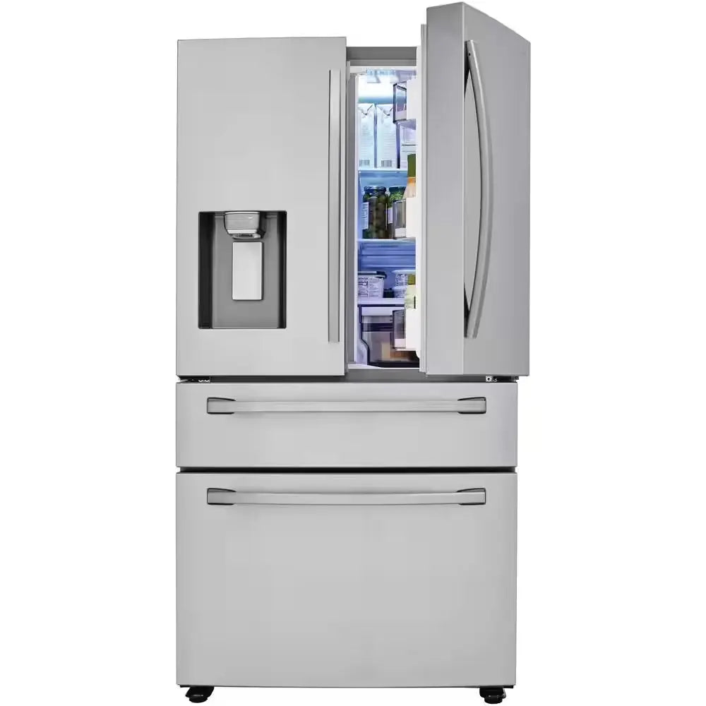 28 Cu. Ft. 4-Door French Door Smart Refrigerator in Fingerprint Resistant Stainless Steel, Standard Depth | Fridge.com