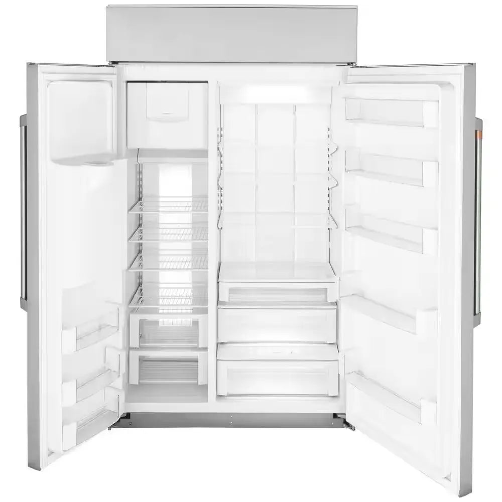 28.7 Cu. Ft. Smart Built-In Side by Side Refrigerator with Hands Free Autofill Dispenser in Stainless Steel | Fridge.com