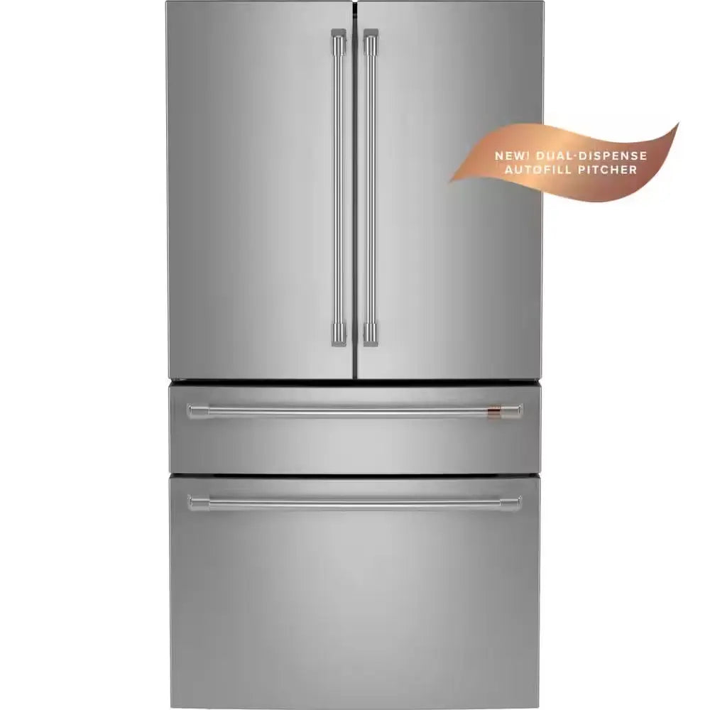 28.7 Cu. Ft. Smart Four Door French Door Refrigerator in Stainless Steel with Dual-Dispense Autofill Pitcher | Fridge.com