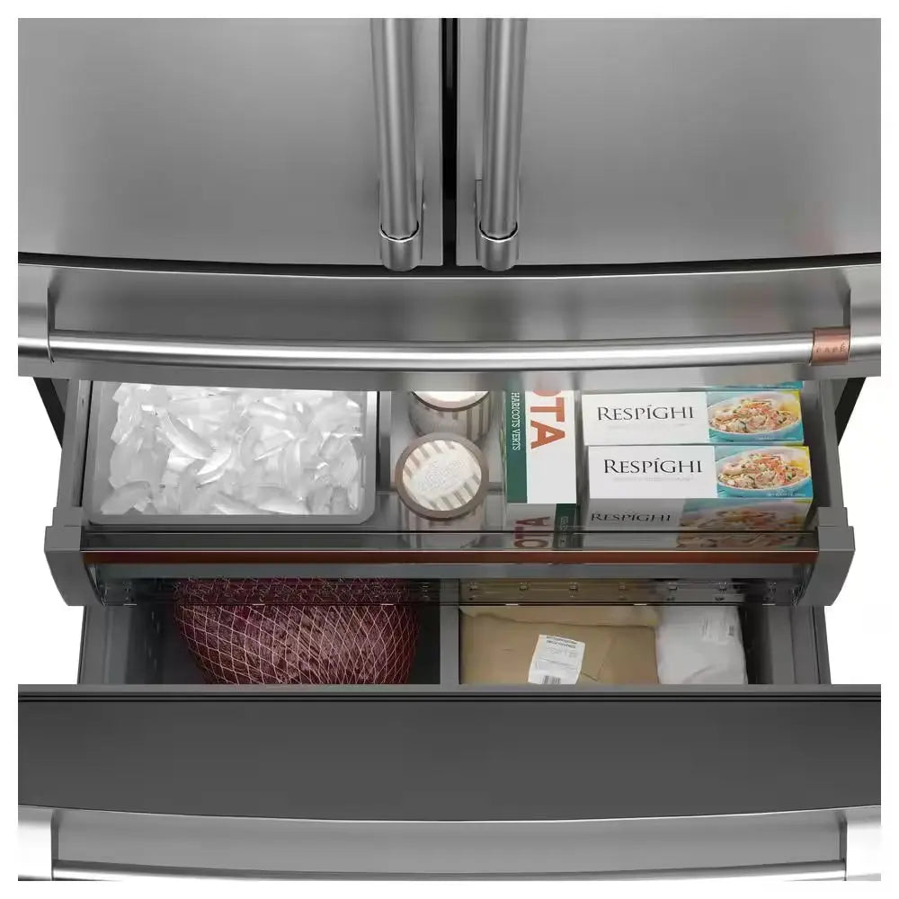 28.7 Cu. Ft. Smart Four Door French Door Refrigerator in Stainless Steel with Dual-Dispense Autofill Pitcher | Fridge.com