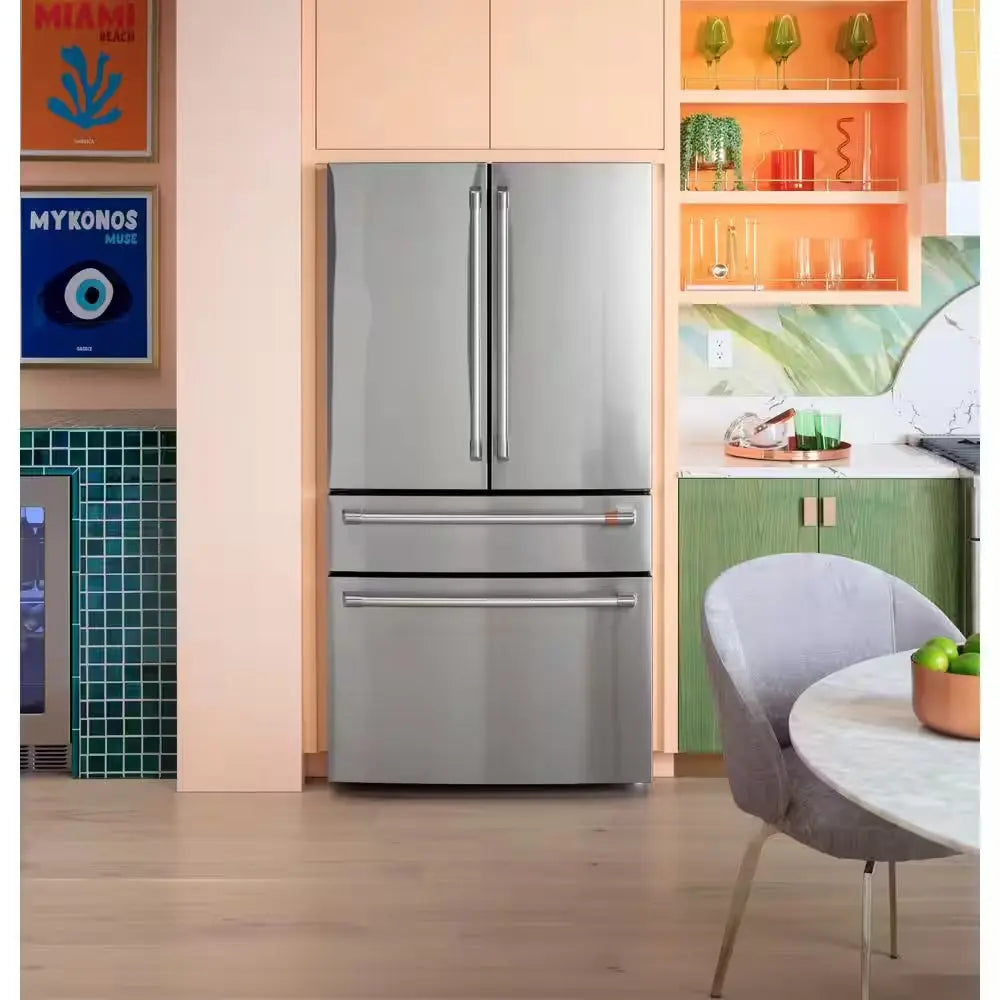 28.7 Cu. Ft. Smart Four Door French Door Refrigerator in Stainless Steel with Dual-Dispense Autofill Pitcher | Fridge.com