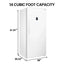 28" 14 Cu. Ft. Convertible Freezer, Partial Automatic Defrost Upright Freezer in White Garage Ready | Fridge.com