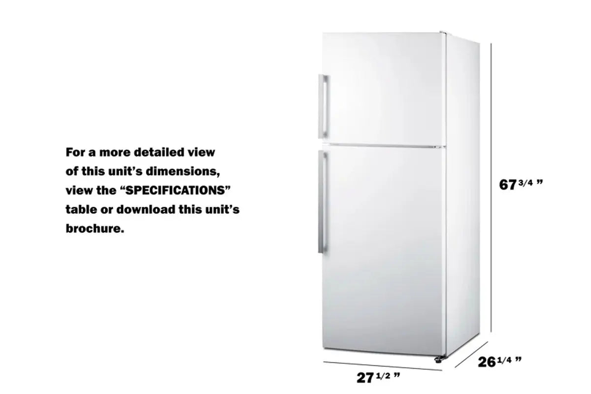 28" Top Freezer Refrigerator 13.63 Cu. Ft. Refrigerator | Fridge.com