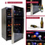 29 Bottle Dual Zone Wine Cooler, Black, 3 Cu. Ft.. (86L) Freestanding Wine Fridge | Fridge.com