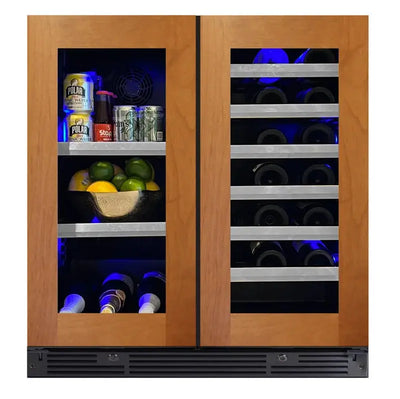 29.87" Double Door Panel Beverage Refrigerator | Fridge.com