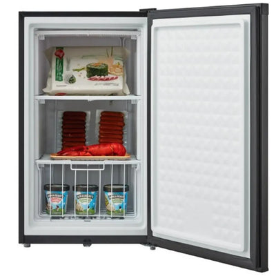 3 Cu. Ft. Compact Upright Freezer (with Lock) - Black | Impecca | Fridge.com