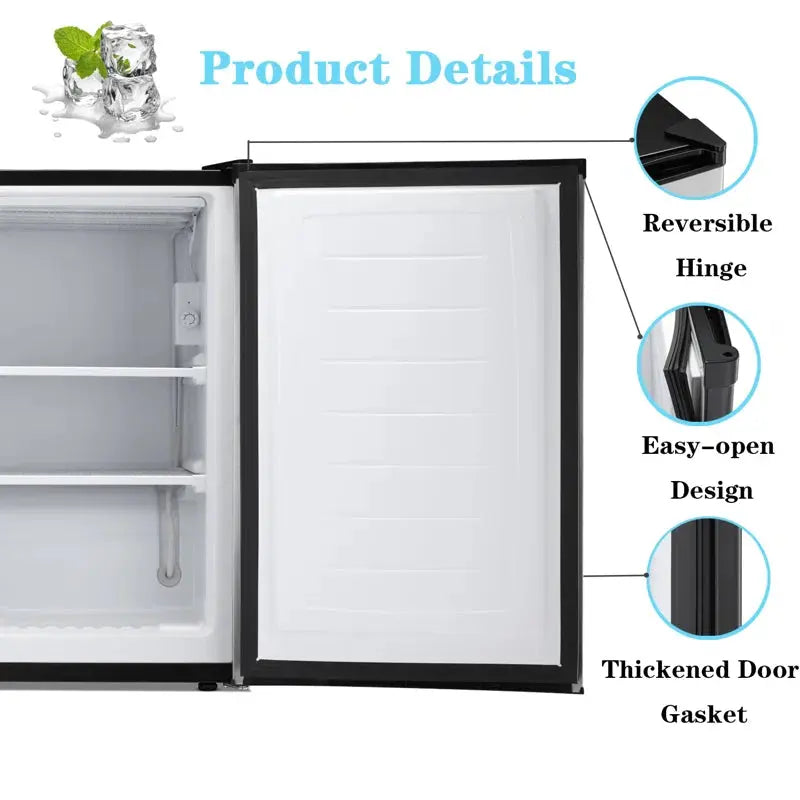 3 Cubic Feet Undercounter Upright Freezer with Adjustable Temperature Controls | Fridge.com