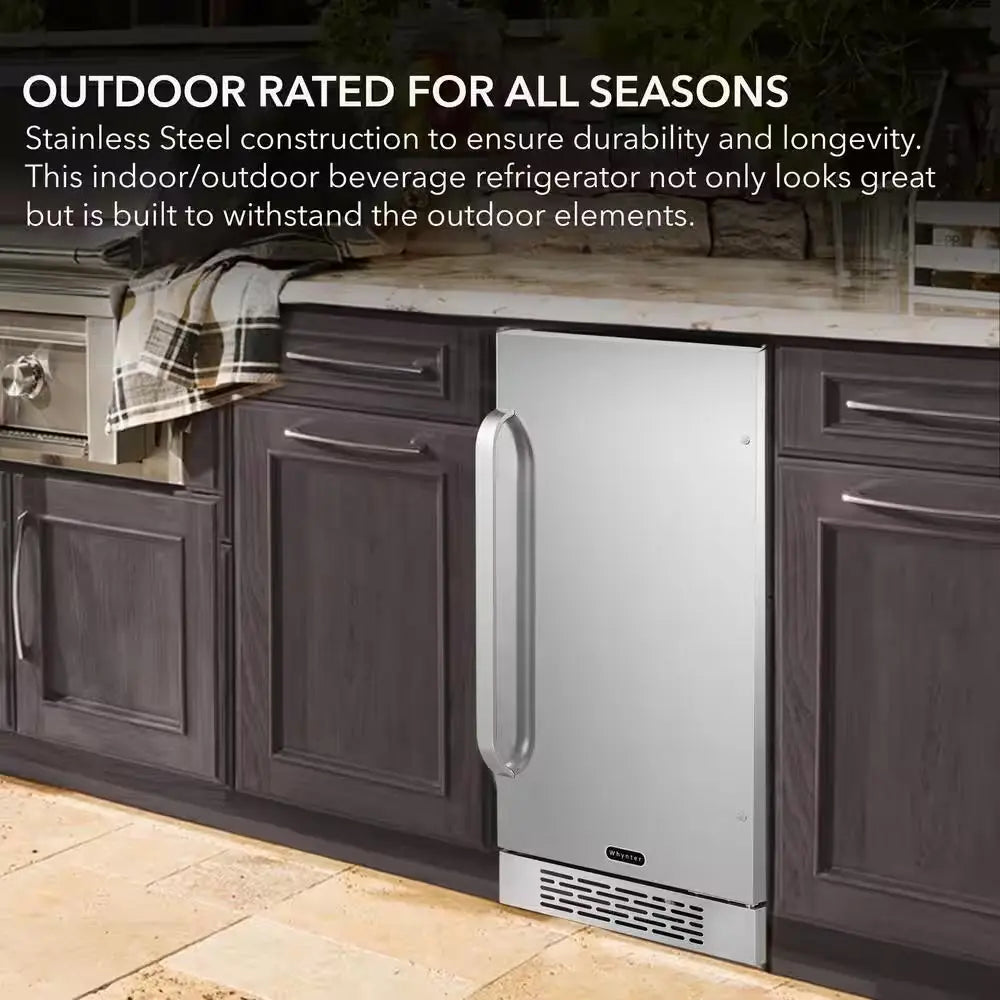 3.0 Cu. Ft. Indoor and Outdoor Refrigerator in Stainless Steel | Fridge.com