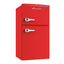 3.0 Cu. Ft. Retro 2 Door Mini Fridge in Red with Freezer | Fridge.com