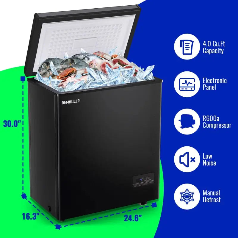 3.0 Cubic Feet Chest Freezer with Adjustable Temperature Controls | Fridge.com