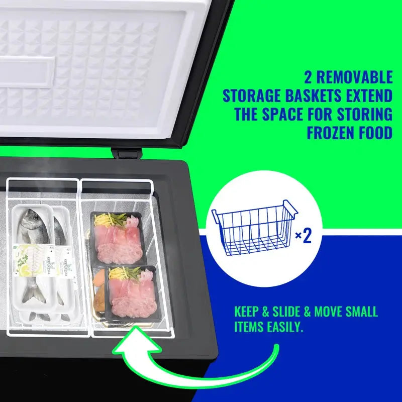 3.0 Cubic Feet Chest Freezer with Adjustable Temperature Controls | Fridge.com