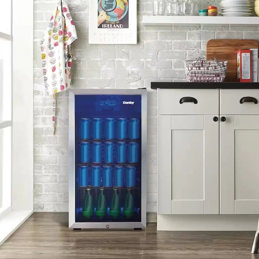 3.1 Cu. Ft. 17.5 In. 117-Can Free-Standing Beverage Cooler | Fridge.com