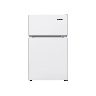 3.1 Cu. Ft. 2-Door Mini Refrigerator in White with Freezer | Fridge.com