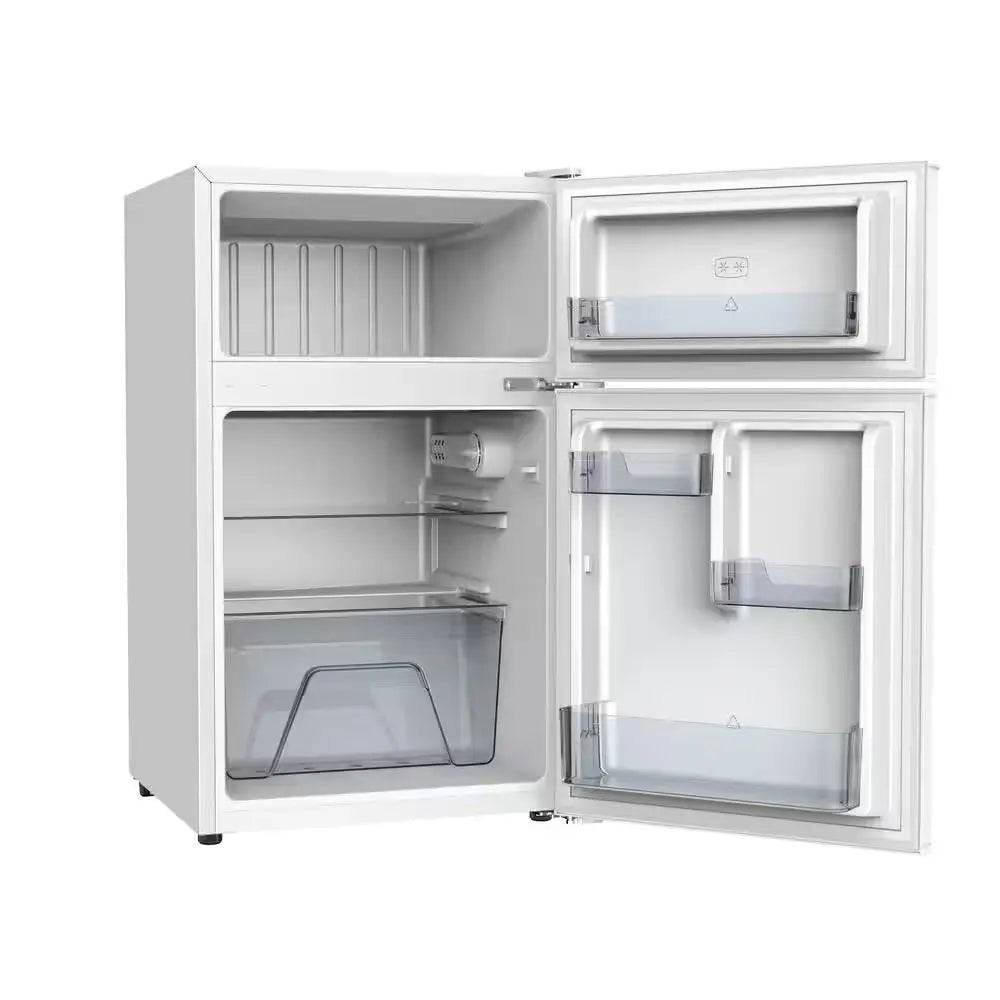 3.1 Cu. Ft. 2-Door Mini Refrigerator in White with Freezer | Fridge.com