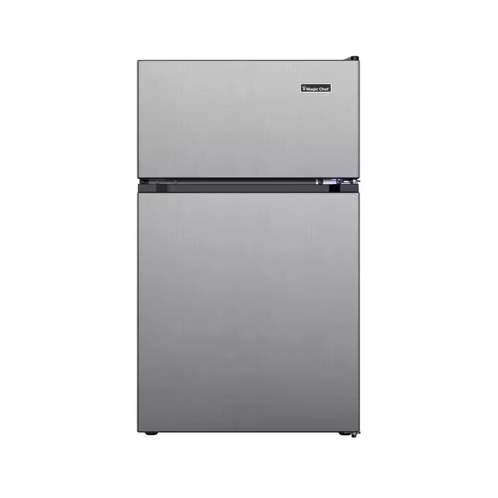 3.1 Cu. Ft. 2-Door Mini Refrigerator in White with Freezer | Fridge.com