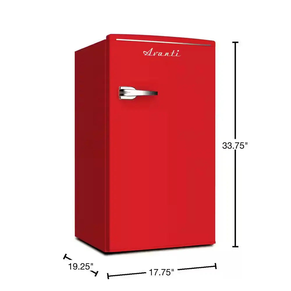 3.1 Cu. Ft. Retro Mini Fridge in Red with Freezer | Fridge.com