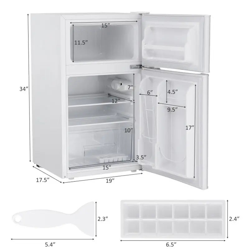 3.2 Cu Ft Compact Stainless Steel Refrigerator | Fridge.com