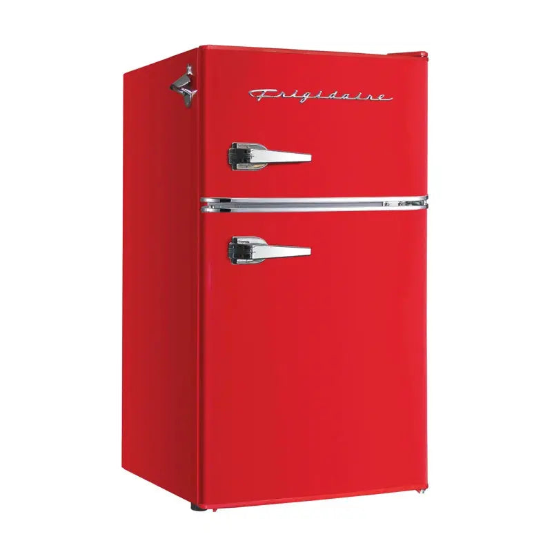 3.2-Cu Ft. 2-Door Retro Compact Bar Fridge with Freezer and Side Bottle Opener | Fridge.com