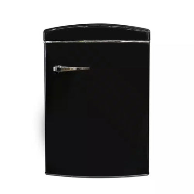 3.2 Cu. Ft. 110V Frost Free Retro Mini Refrigerator Convertible Freezer in Black | Fridge.com