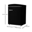 3.2 Cu. Ft. 110V Frost Free Retro Mini Refrigerator Convertible Freezer in Black | Fridge.com