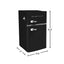 3.2 Cu. Ft. 2 Door Retro Mini Fridge in Black | Fridge.com