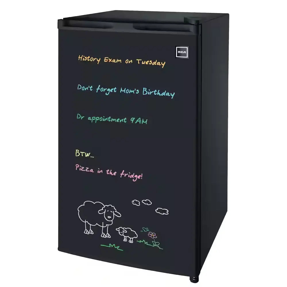 3.2 Cu. Ft. Eraser Board Mini Fridge in Black | Fridge.com