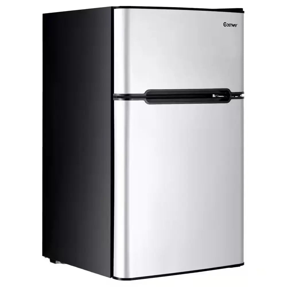 3.2 Cu. Ft. Retro Mini Fridges in Black with Freezer & Reversible Door | Fridge.com