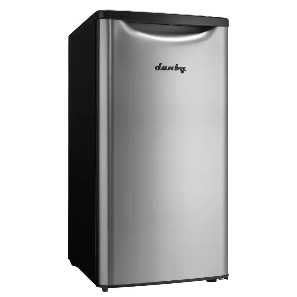 3.3 Cu. Ft. Retro Mini Fridge in Stainless Steel without Freezer | Fridge.com