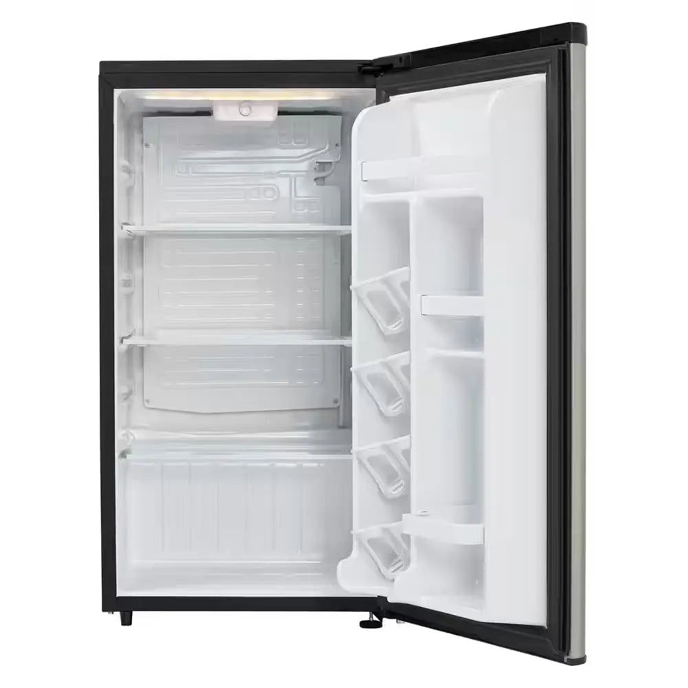 3.3 Cu. Ft. Retro Mini Fridge in Stainless Steel without Freezer | Fridge.com