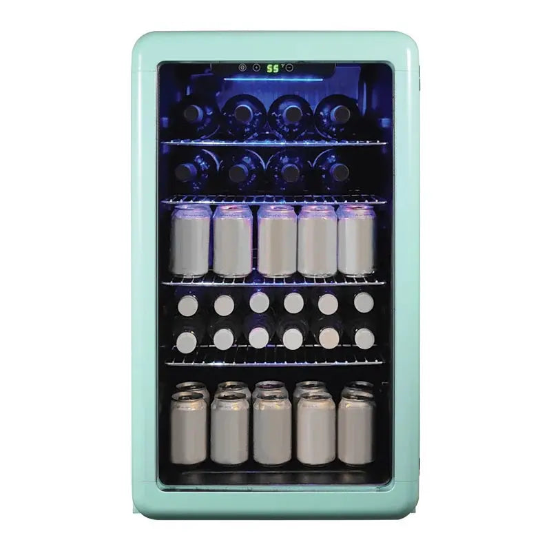 3.4-Cu. Ft. Retro Beverage Cooler (Green) | Fridge.com