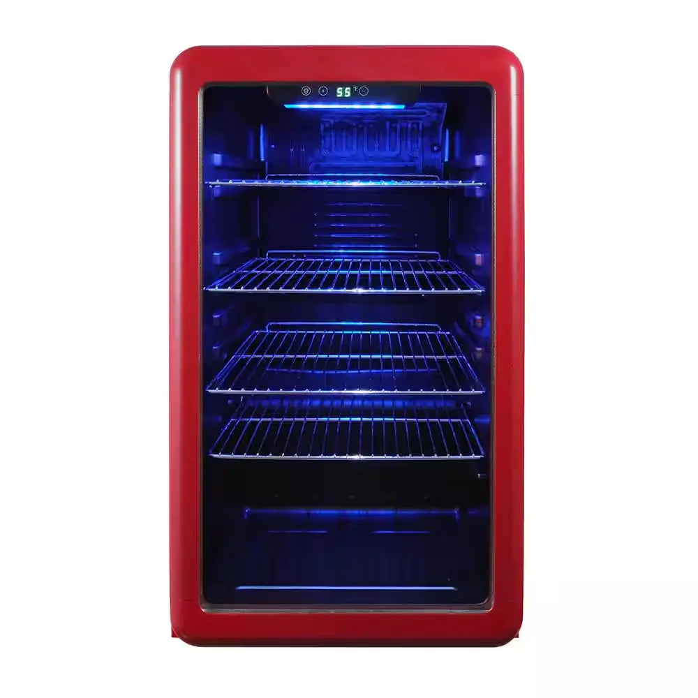 3.4 Cu. Ft. Retro Beverage Cooler, in Black | Fridge.com