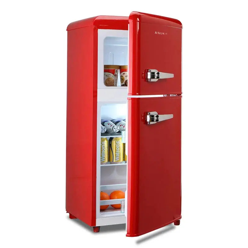 3.5 Cu. Ft. Retro Freestanding Mini Fridge with Freezer, 2-Door Compact Refrigerator with Top Freezer | Fridge.com