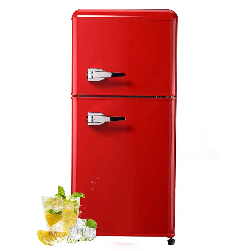 3.5 Cu. Ft. Retro Freestanding Mini Fridge with Freezer, 2-Door Compact Refrigerator with Top Freezer | Fridge.com